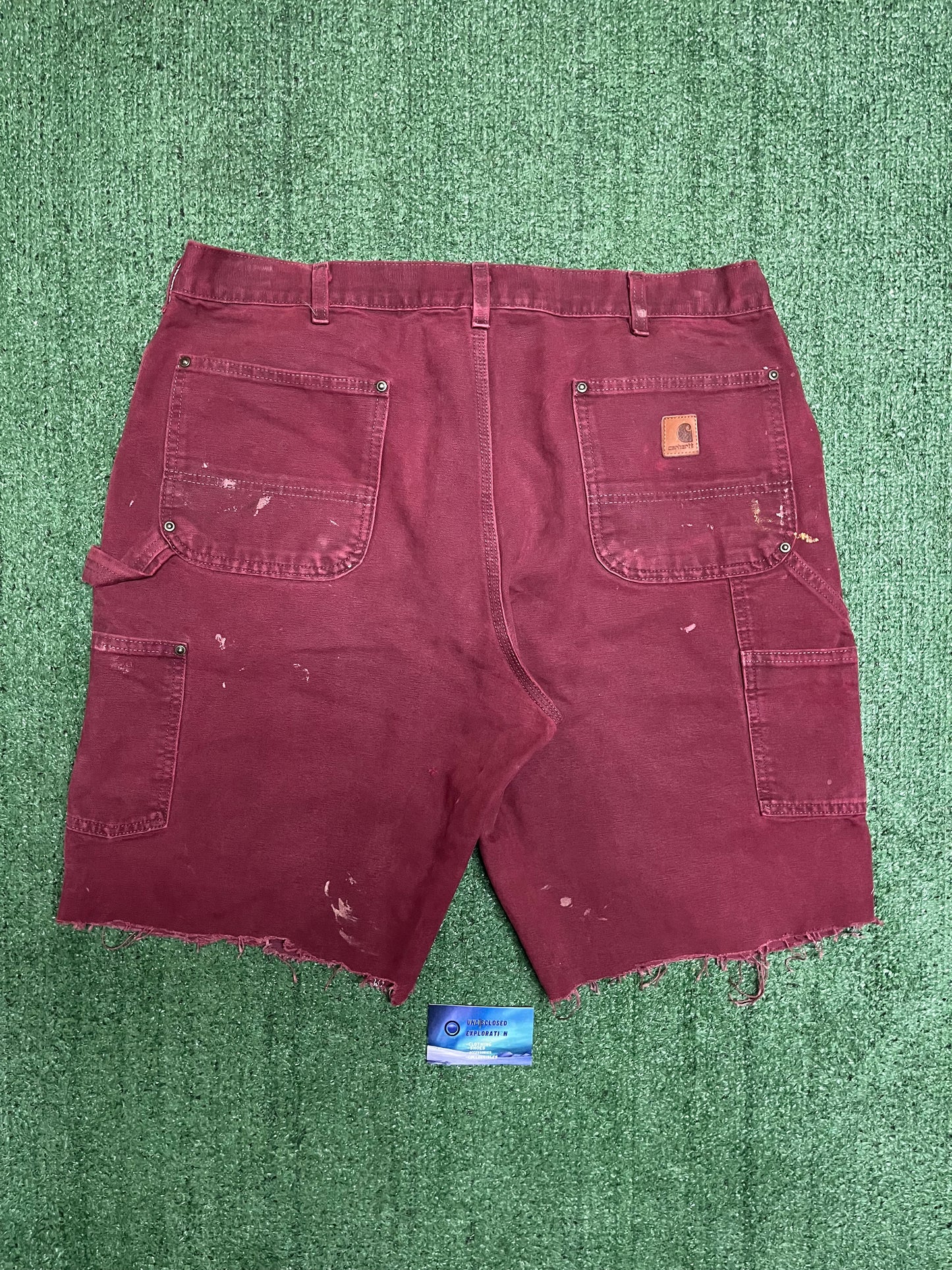 Vintage Carhartt double knee red shorts