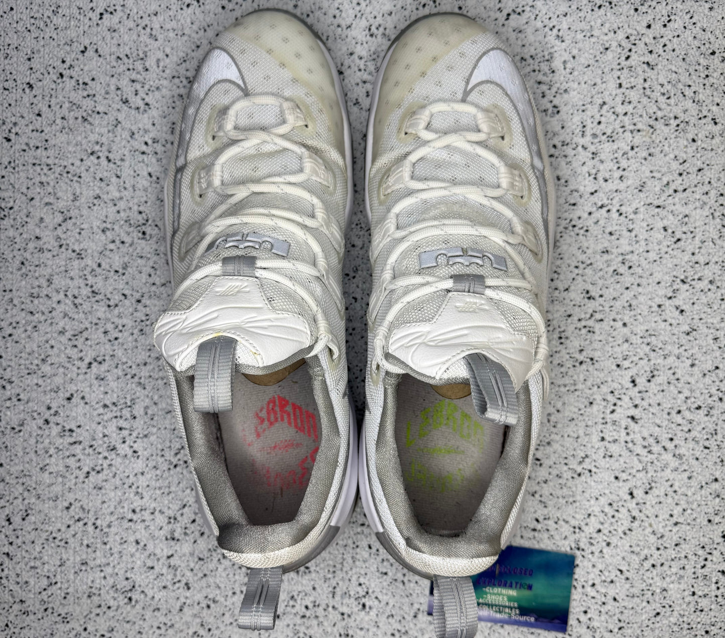 Nike LeBron 13 Low Metallic Silver 12 Men/13.5 Women “Preowned”