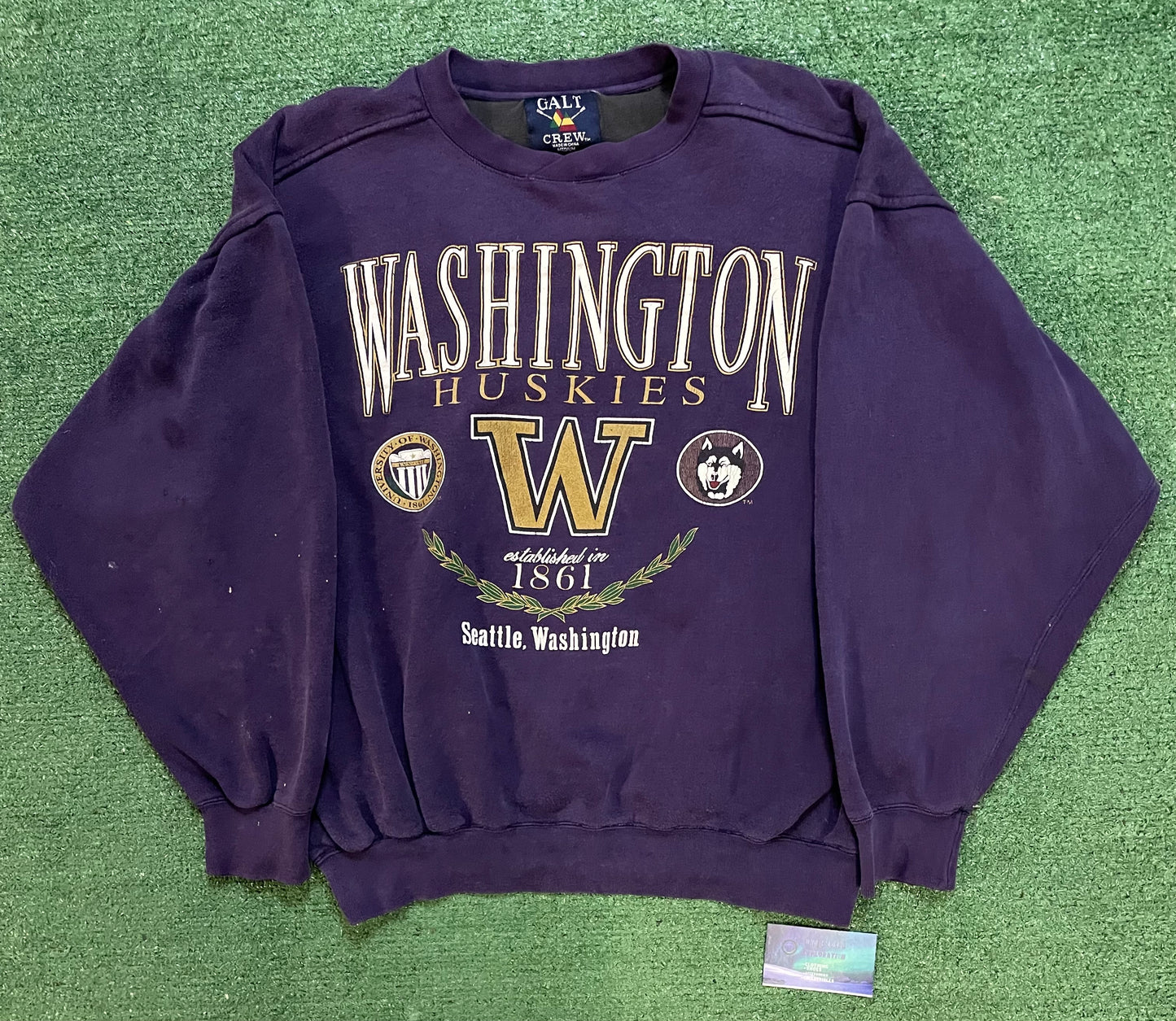 Vintage 1990s UW University of Washington huskies crewneck