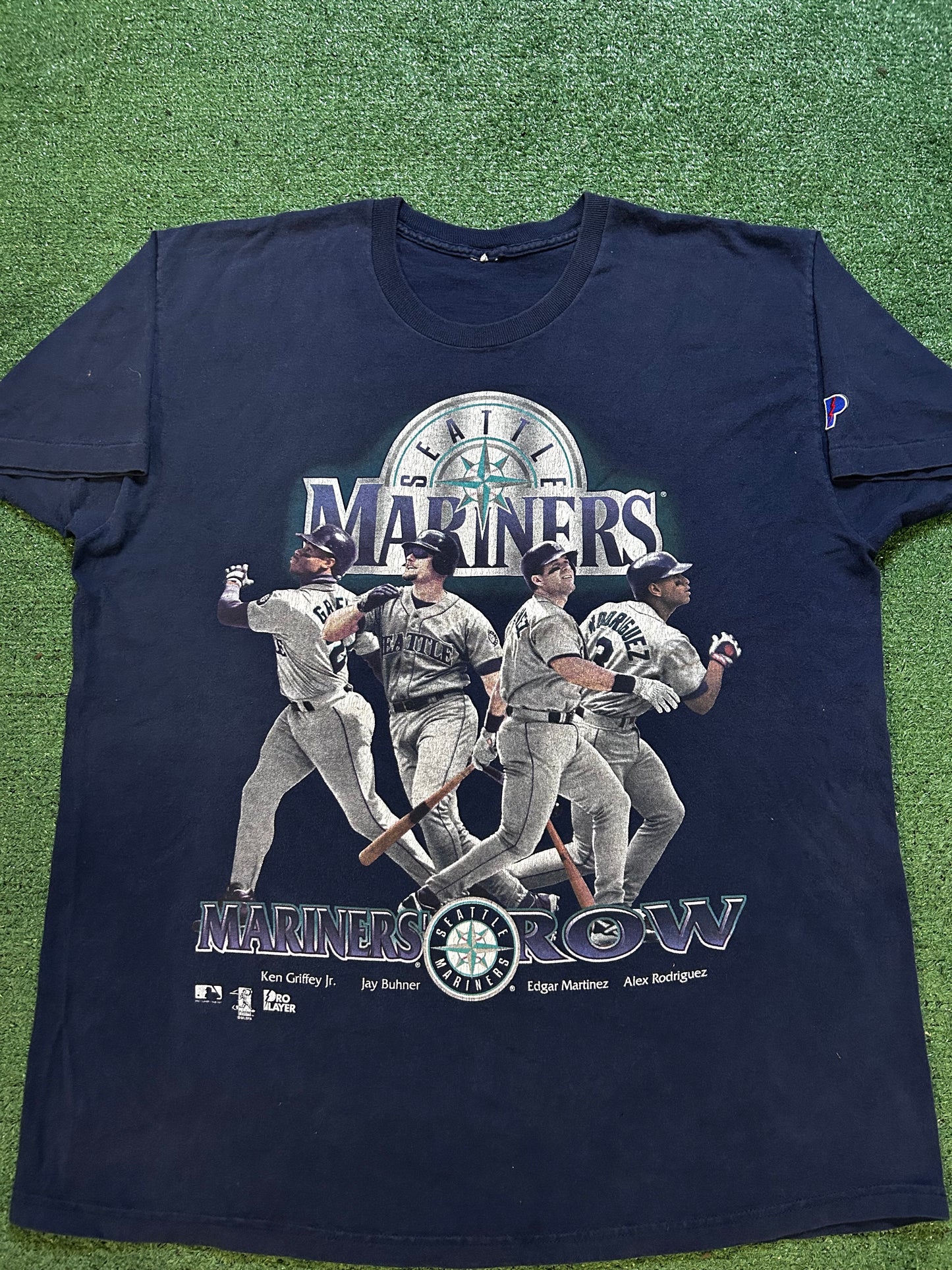 Vintage 1990s Seattle mariners row tee