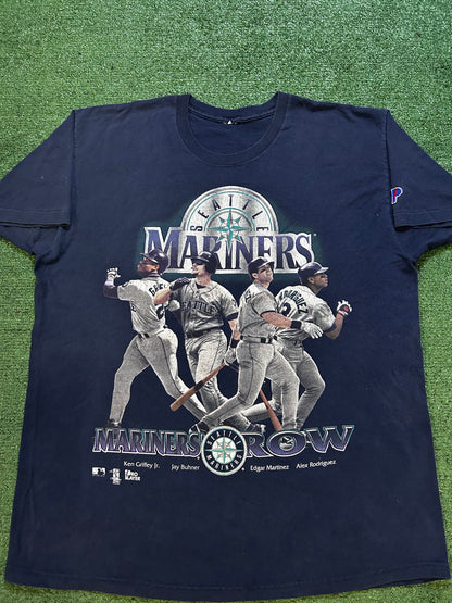 Vintage 1990s Seattle mariners row tee