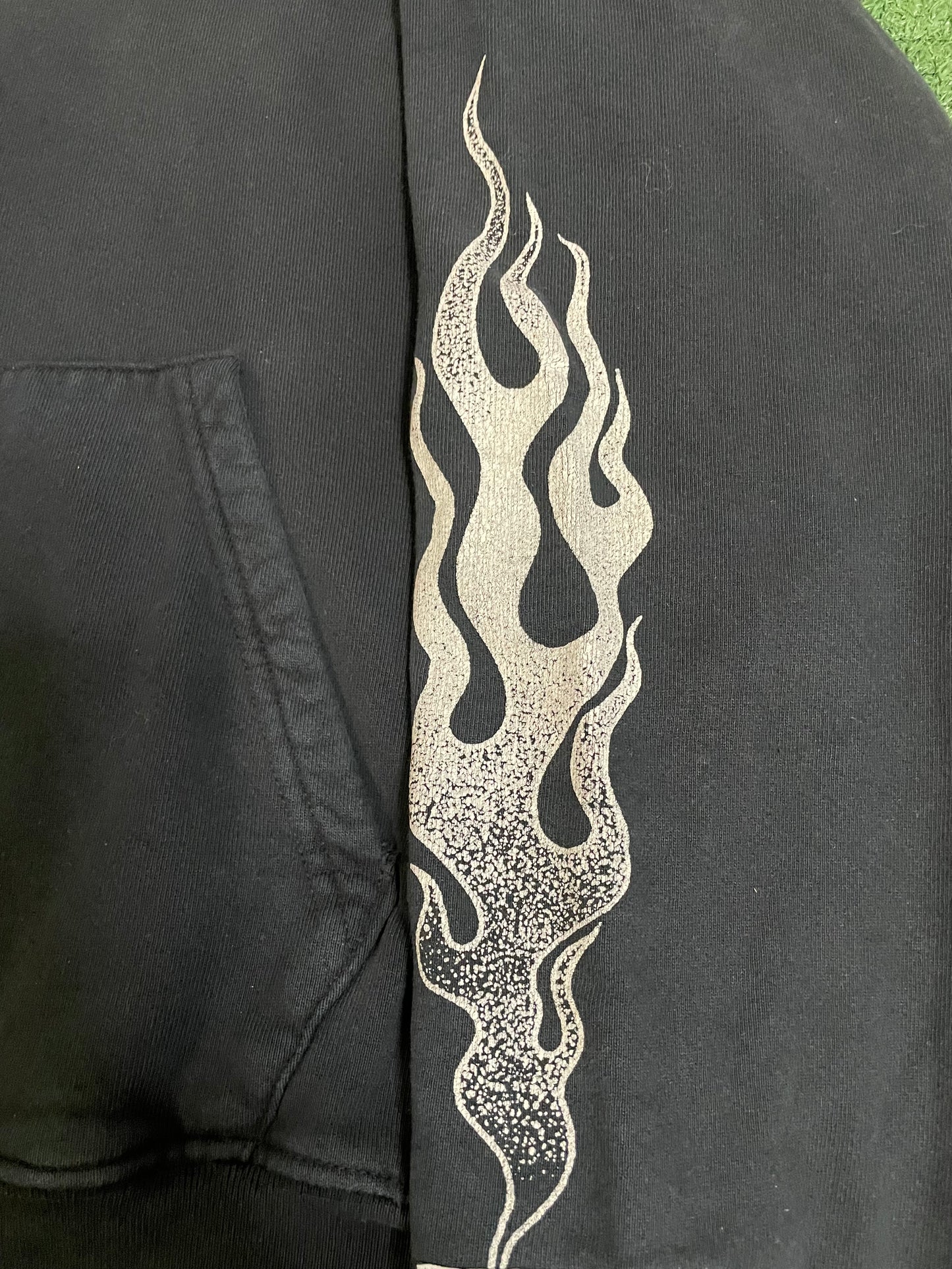 Gallery Dept black flames hoodie