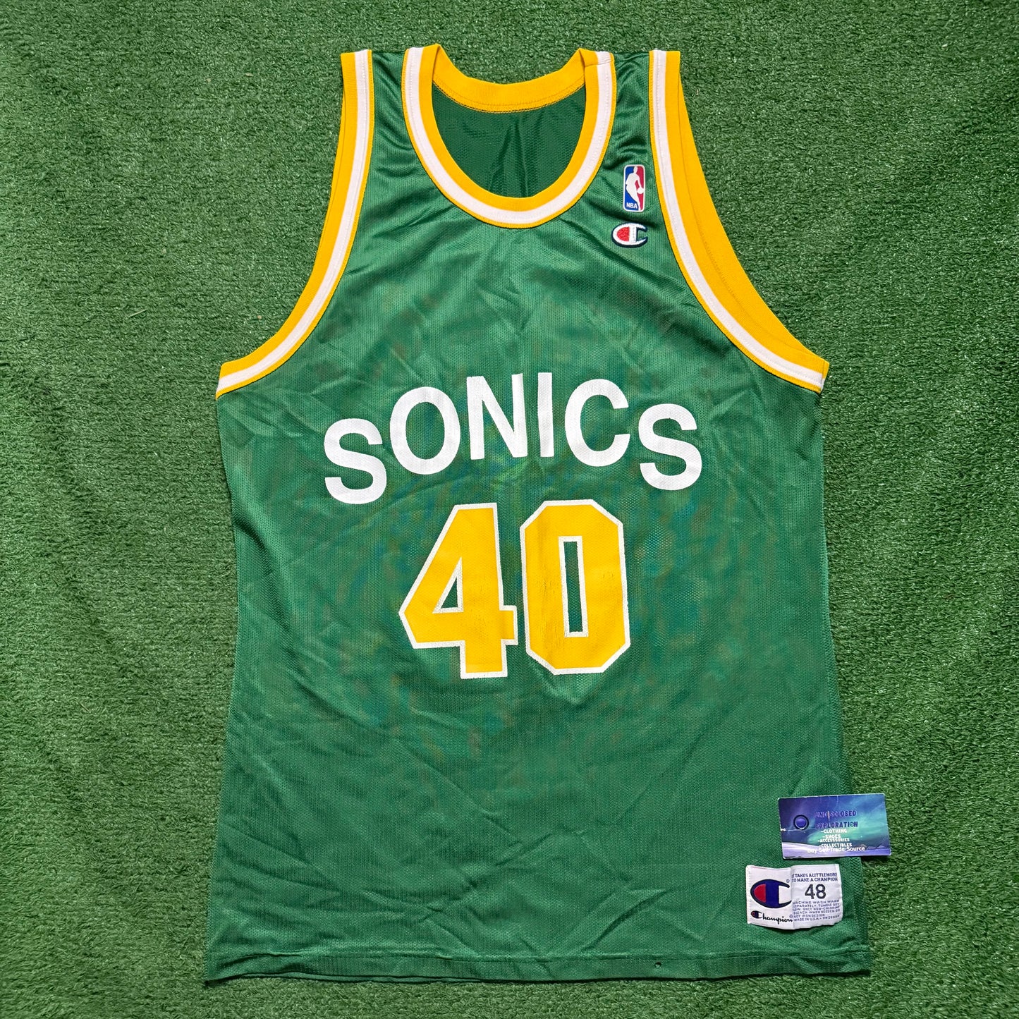 Vintage Seattle SuperSonics Shawn Kemp Champion Jersey