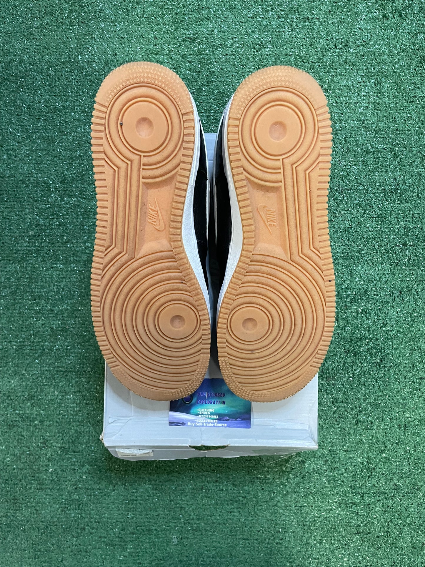 Nike Air Force 1 low black white gum size 11men/12.5women