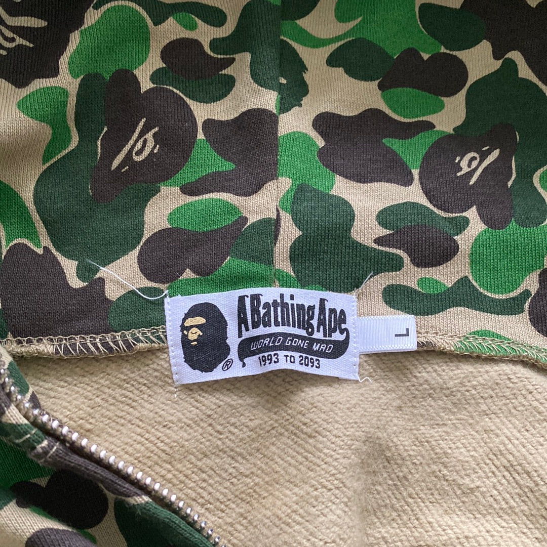 Bape ABC Camo Shark Full Zip Up Hoodie