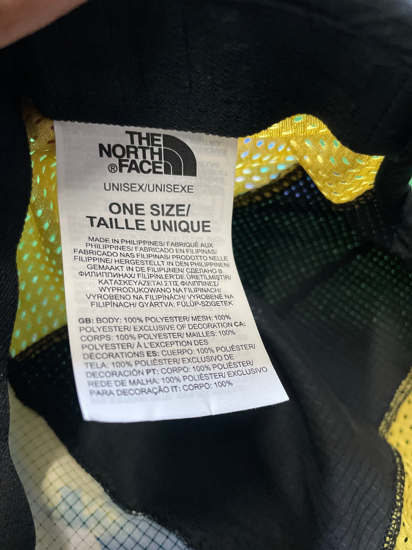 North Face class V camp multi color hat