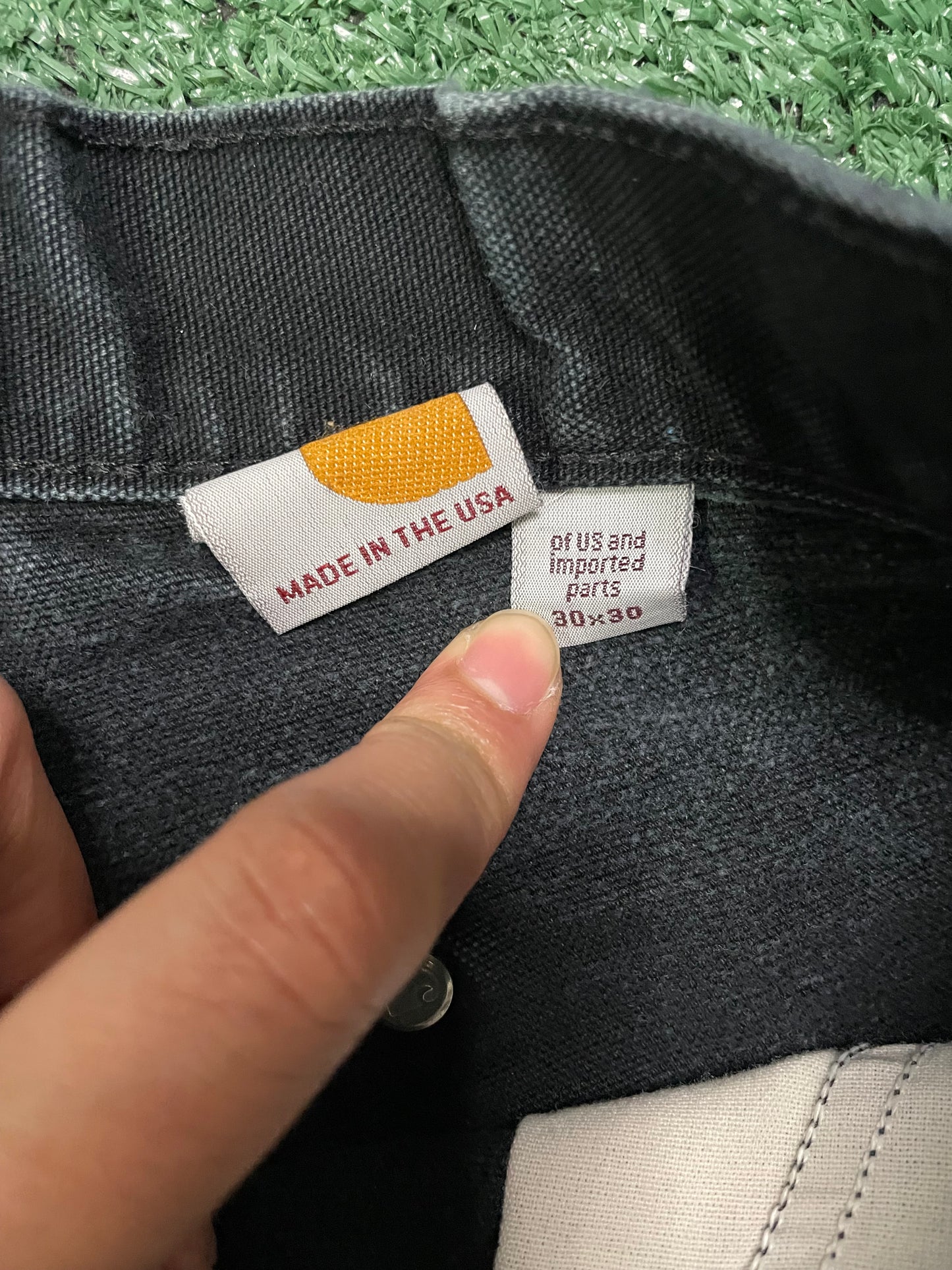 Vintage Carhartt black double knees pants