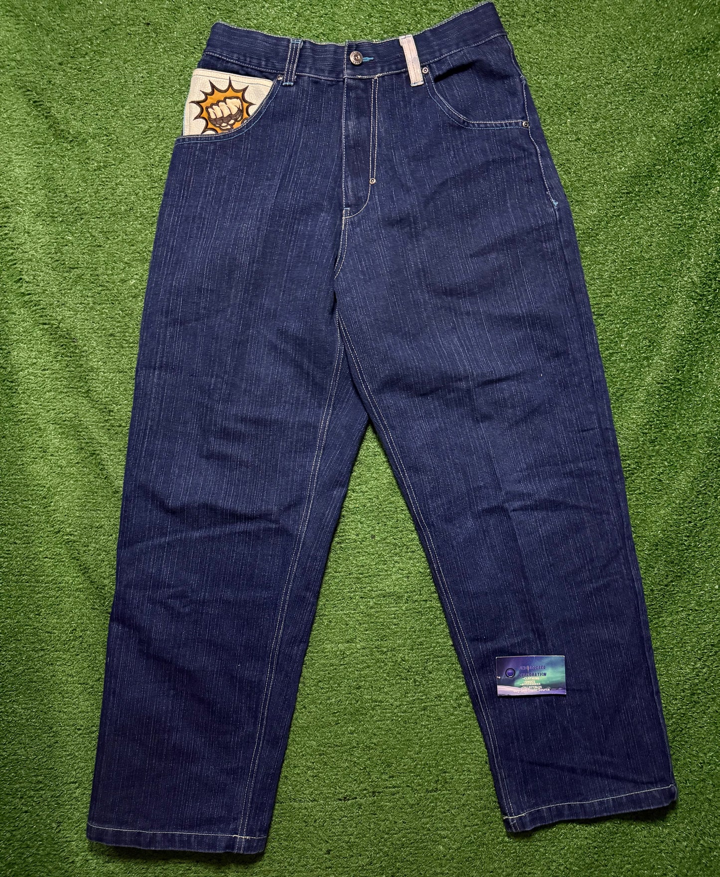 Vintage Raw Blue Jeans