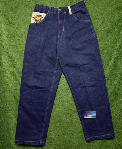 Vintage Raw Blue Jeans