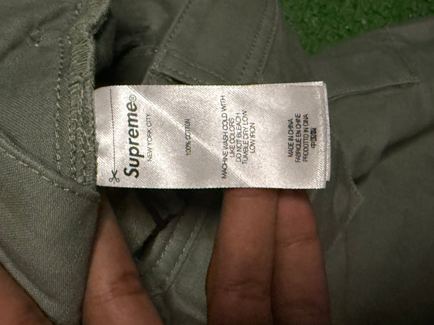 Supreme Olive Cargo Pants