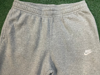 Nike grey embroidered sweatpants