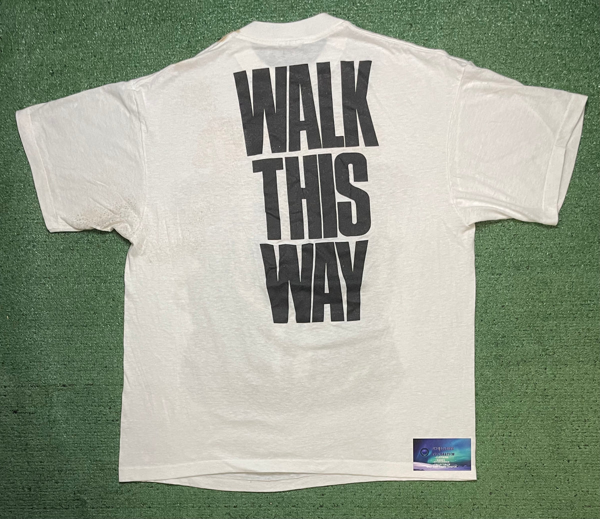 Vintage 1980s Aerosmith Walk this way tee