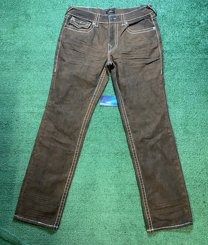 True Religion brown wash Ricky jeans