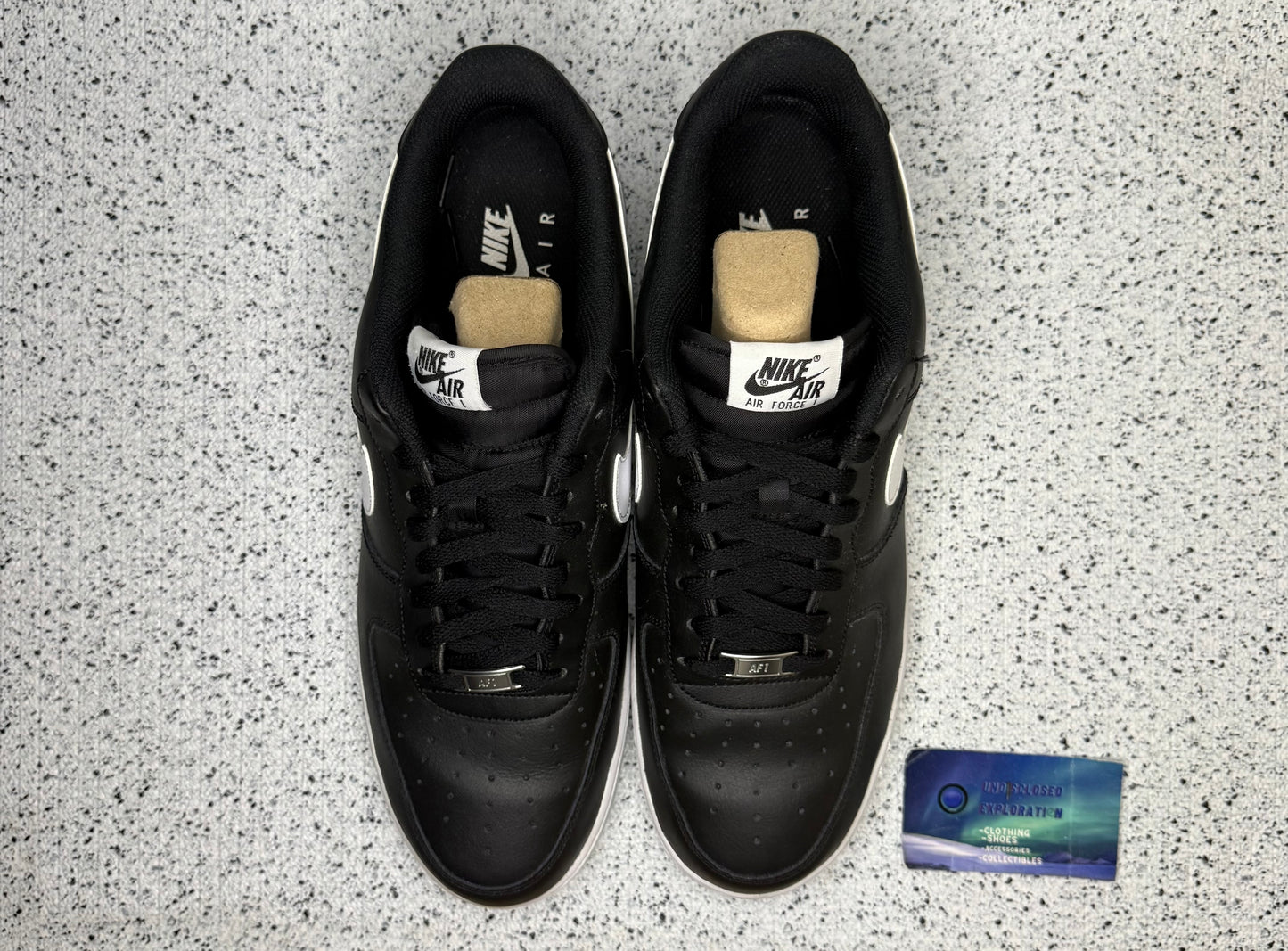 Nike Air Force 1 Black White 13 Men/14.5 Women “Preowned”