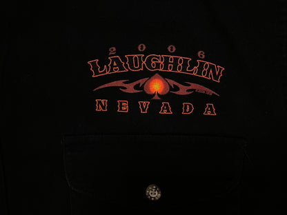 Vintage 2000s Laughlin Nevada 24 cutoff button up