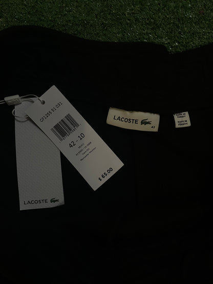 Lacoste embroidered  black shorts