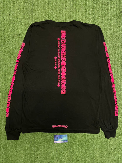 Chrome hearts Hollywood black/pink longsleeve