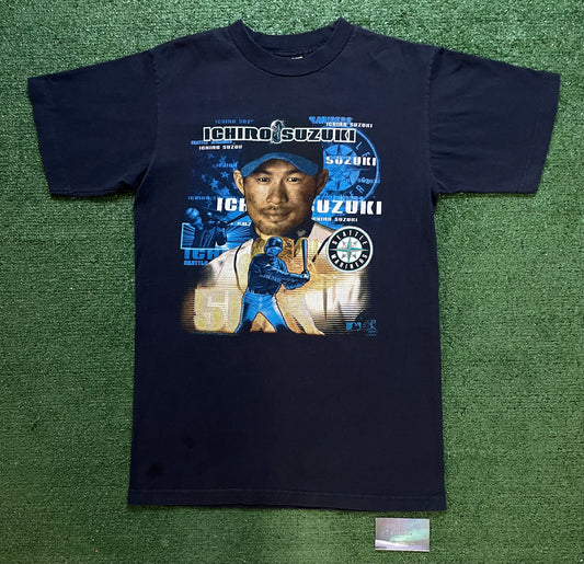 Vintage 1990s Seattle mariners Ichiro Suzuki photo tee
