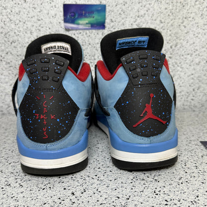 Jordan 4 Travis Scott Cactus Jack 11 Men/12.5 Women “Preowned”