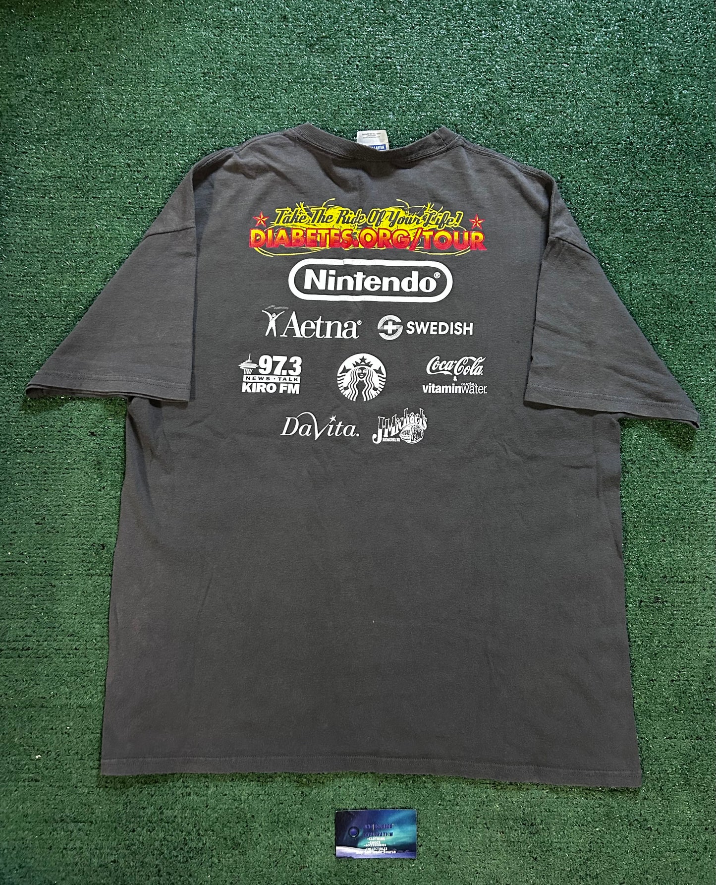 Vintage tour de cure grey tee
