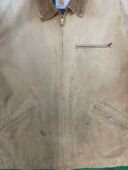 Vintage 1980s Carhartt tan Detroit jacket