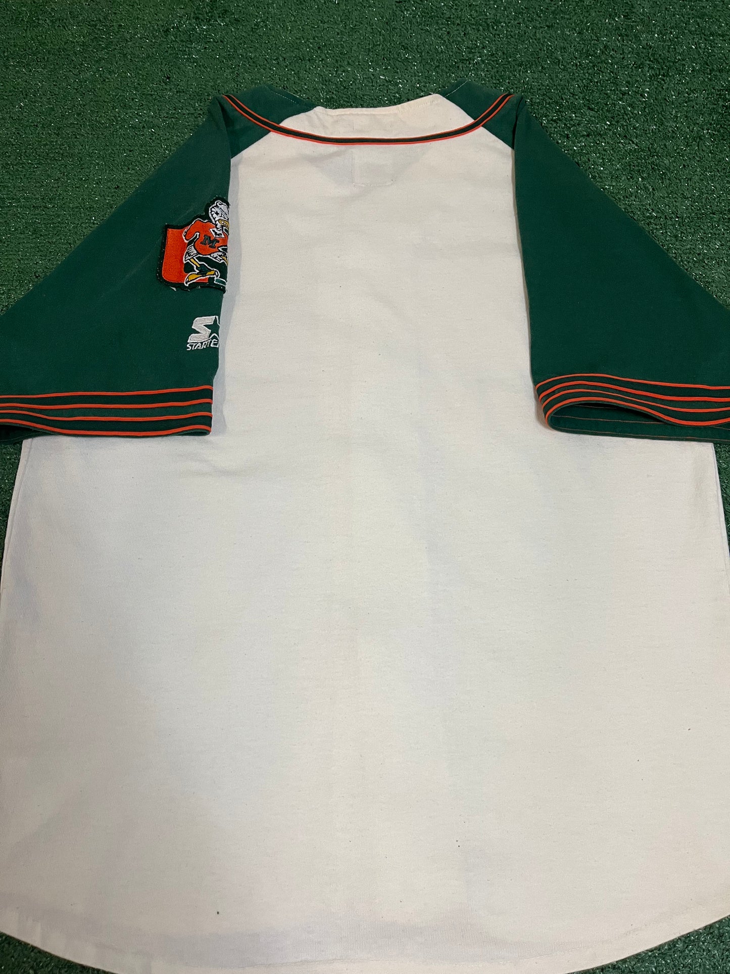 Vintage 1990s Miami hurricanes Starter baseball jersey