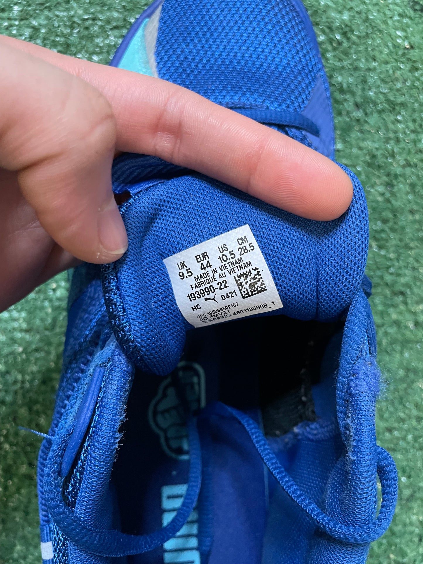 Puma J Cole X RS dreamer E line blue size 10.5men/12women