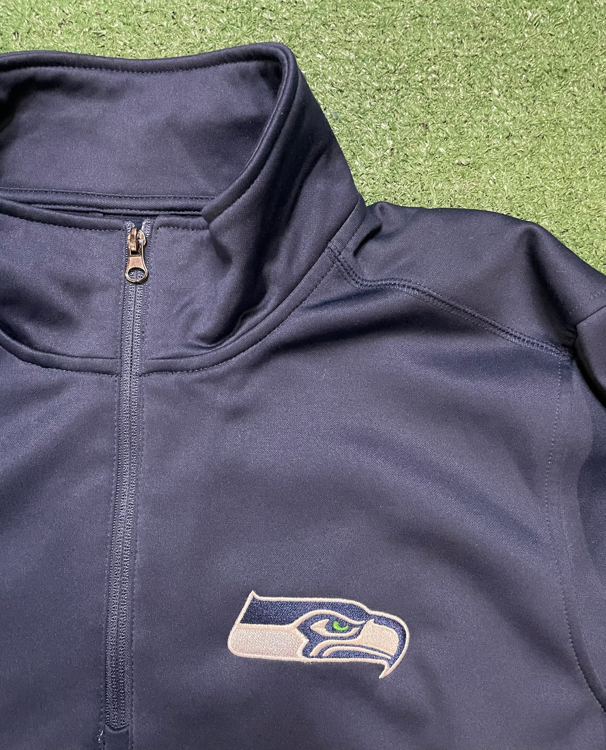 Seattle Seahawks navy quarter zip
