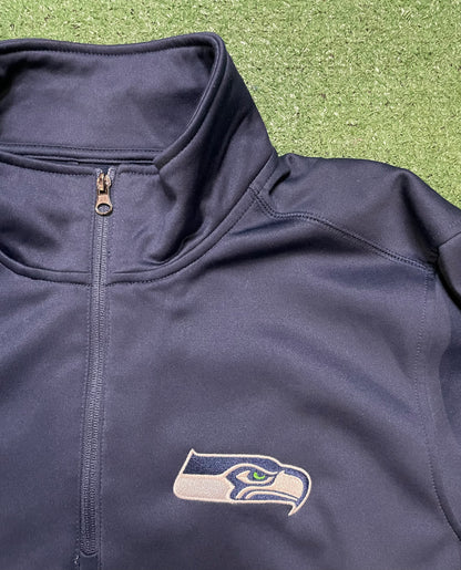 Seattle Seahawks navy quarter zip