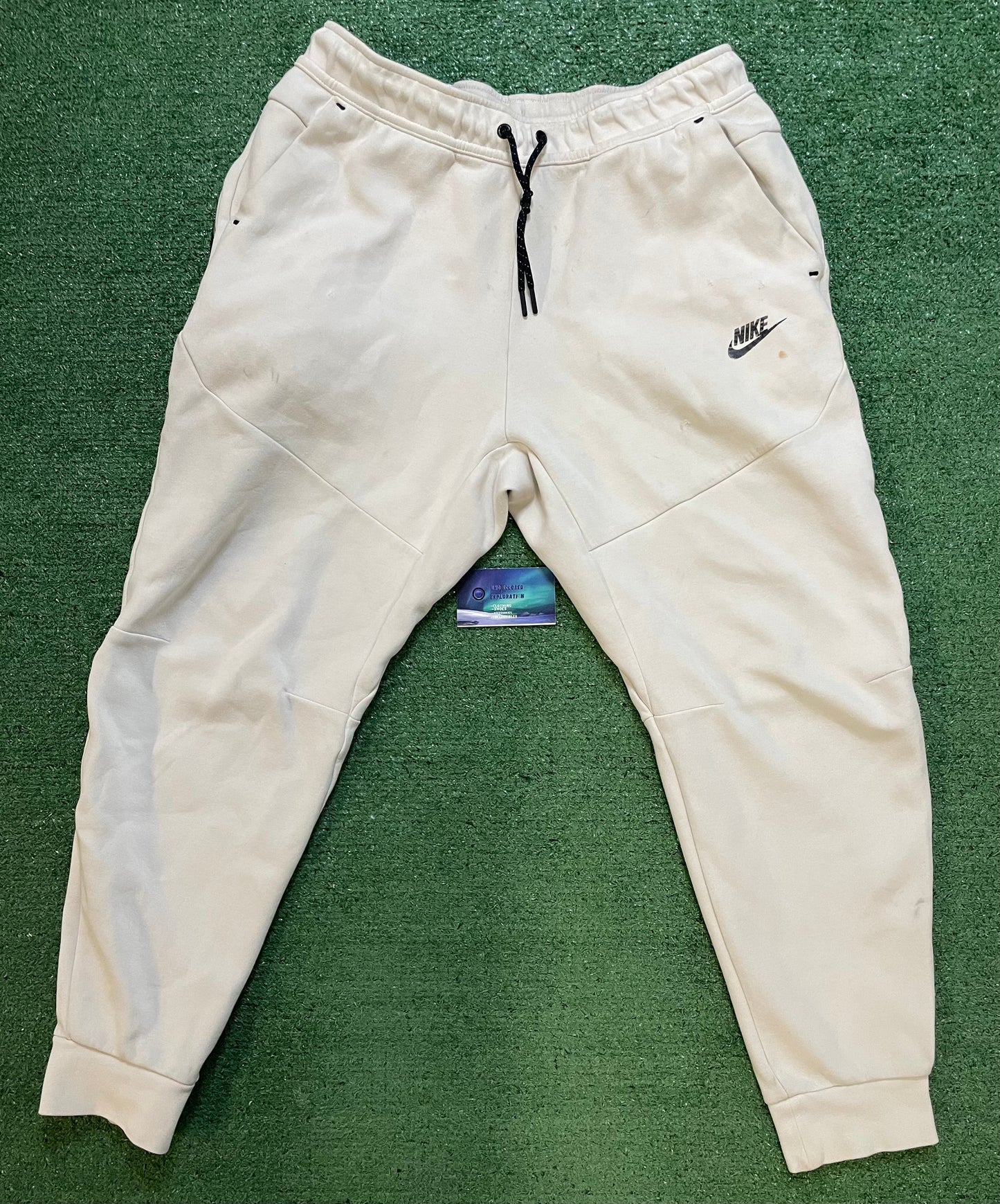 Nike beige tech fleece pants