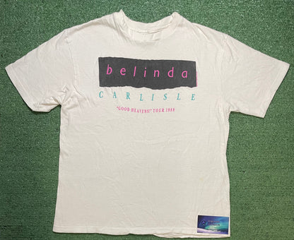 Vinage 1988 Belinda Carlisle Good  Heavens tour tee