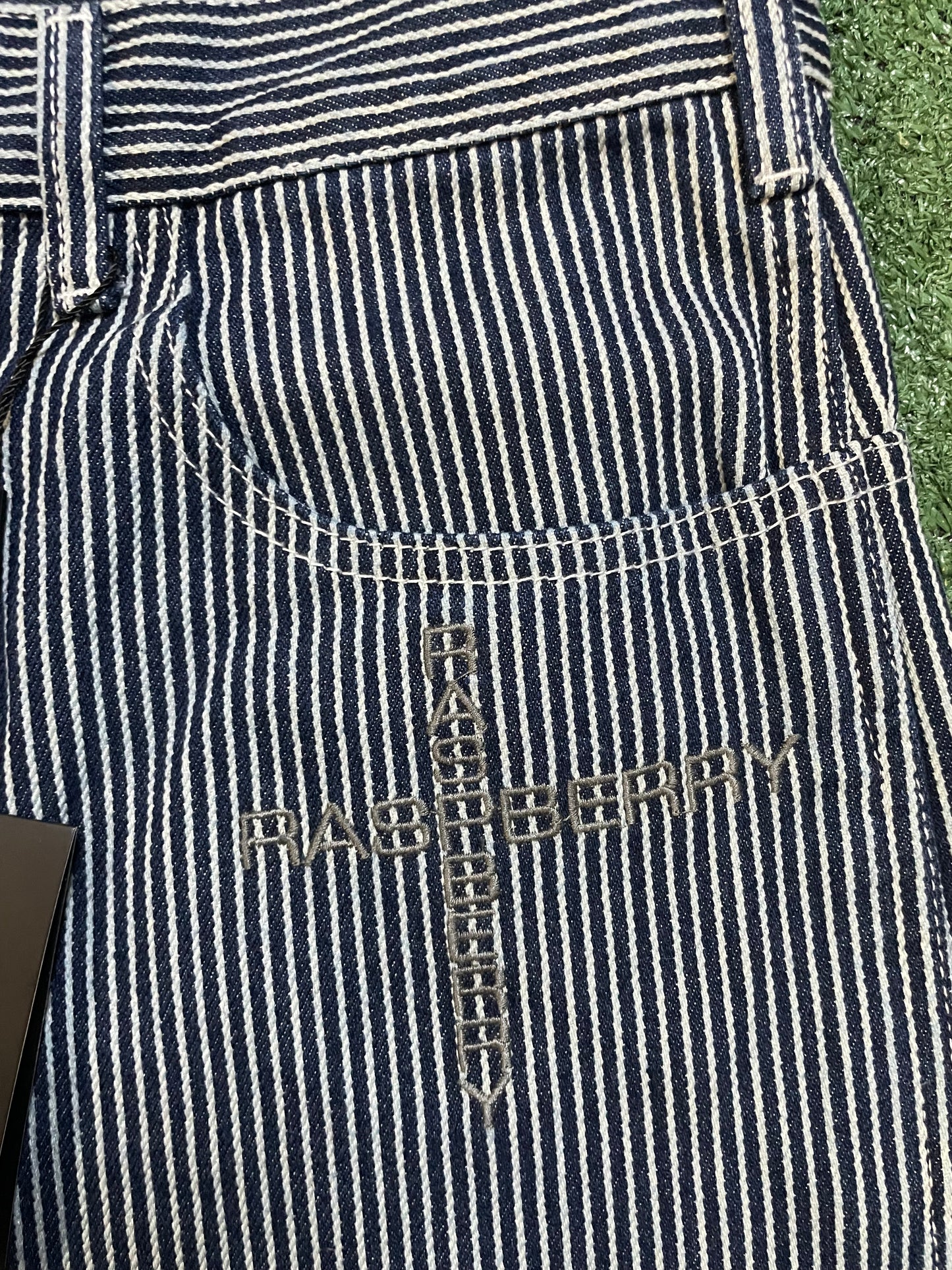 Gv Gallery Raspberry hills striped denim shorts