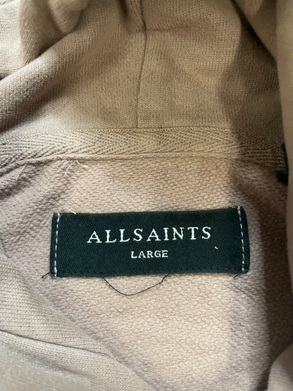 AllSaints raven brown pullover hoodie