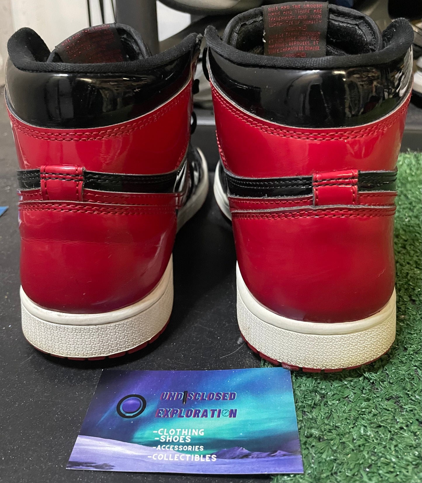 Air Jordan 1 high patent bred size 8men/9.5women