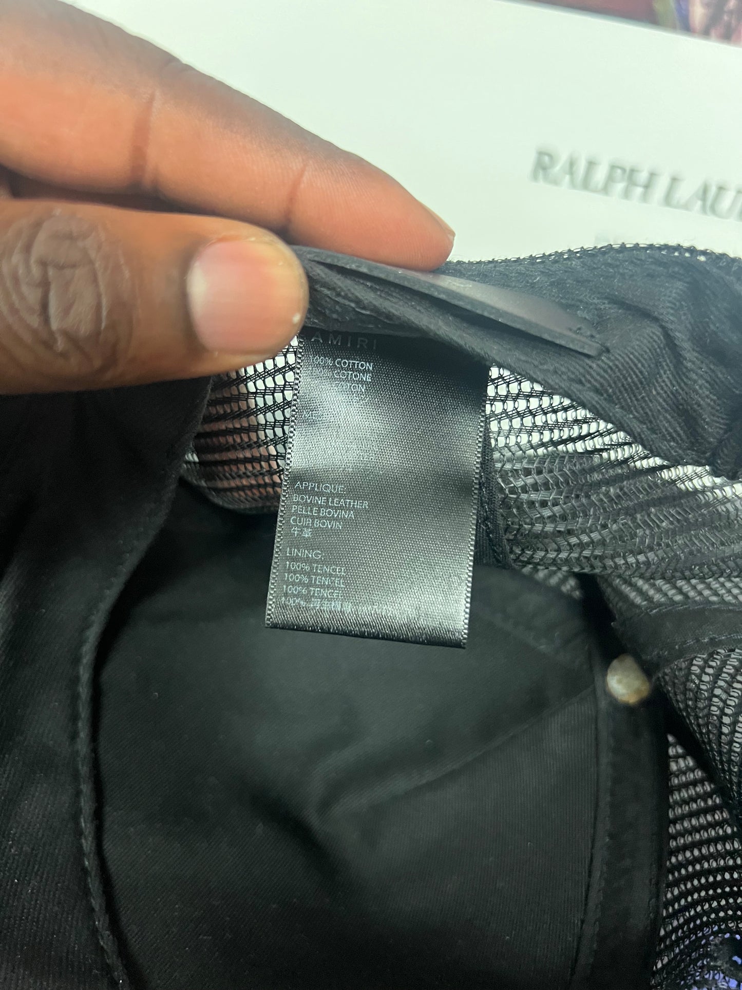 Amiri 3 star black hat