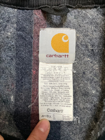 Vintage Carhartt black embroidered Detroit jacket