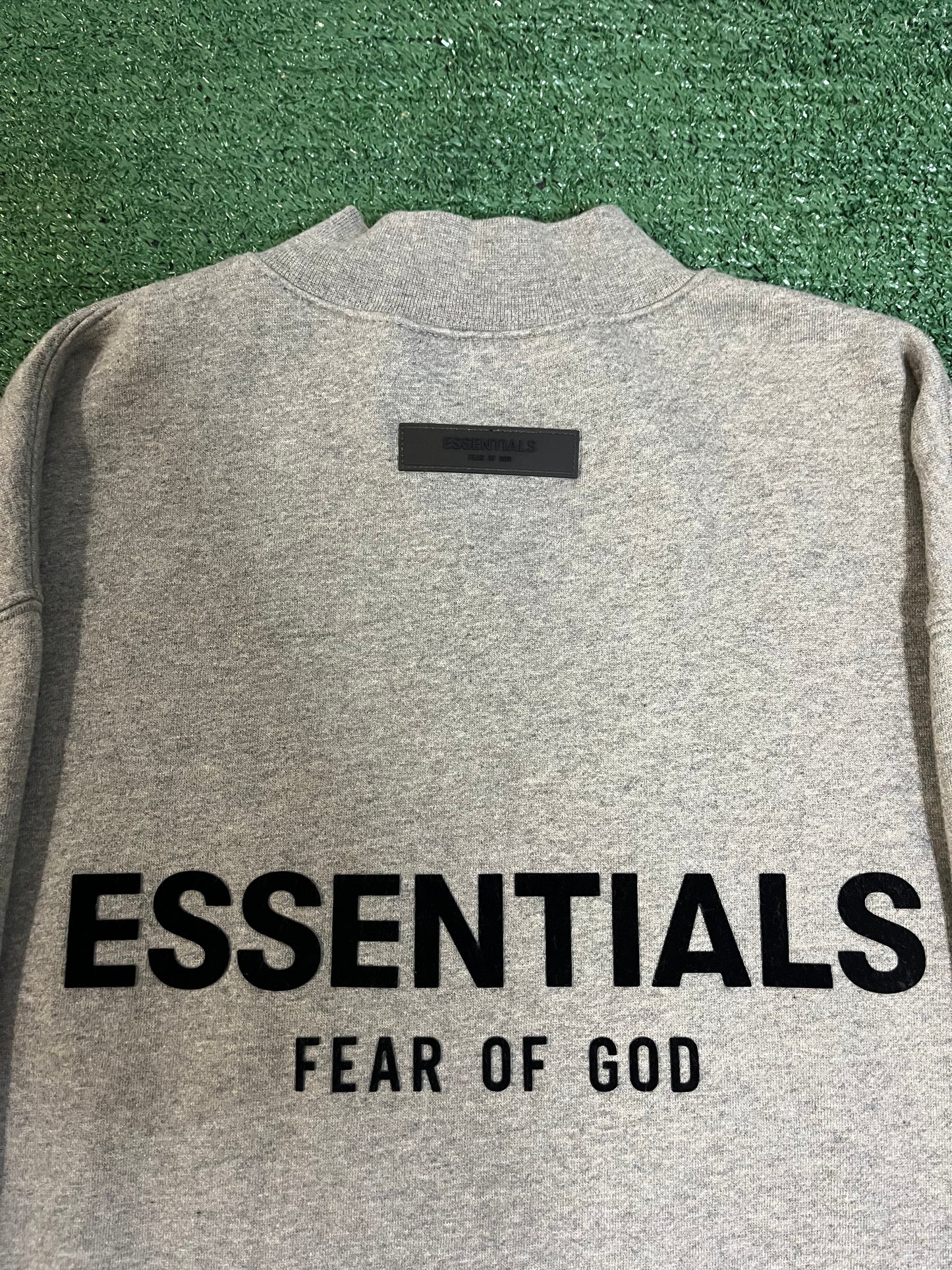 Fear of god essentials heather grey crewneck