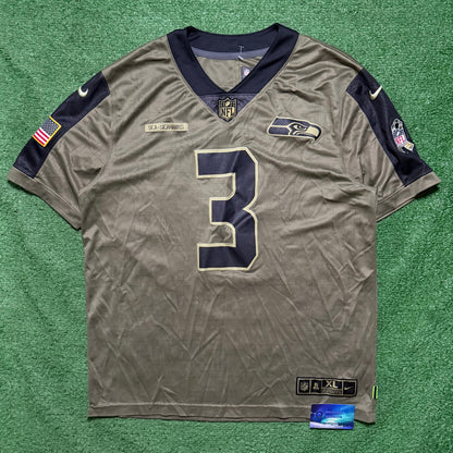 Russell Wilson Salute To Service Seahawks Jersey