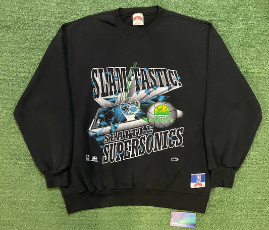 Vintage 1990s Seattle SuperSonics Slam-tastic crewneck