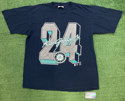 Vintage 1990s Seattle mariners Ken Griffey Jr tee
