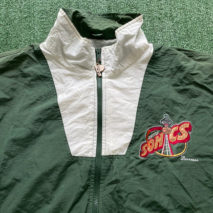 Vintage Seattle Supersonics pro player zip up