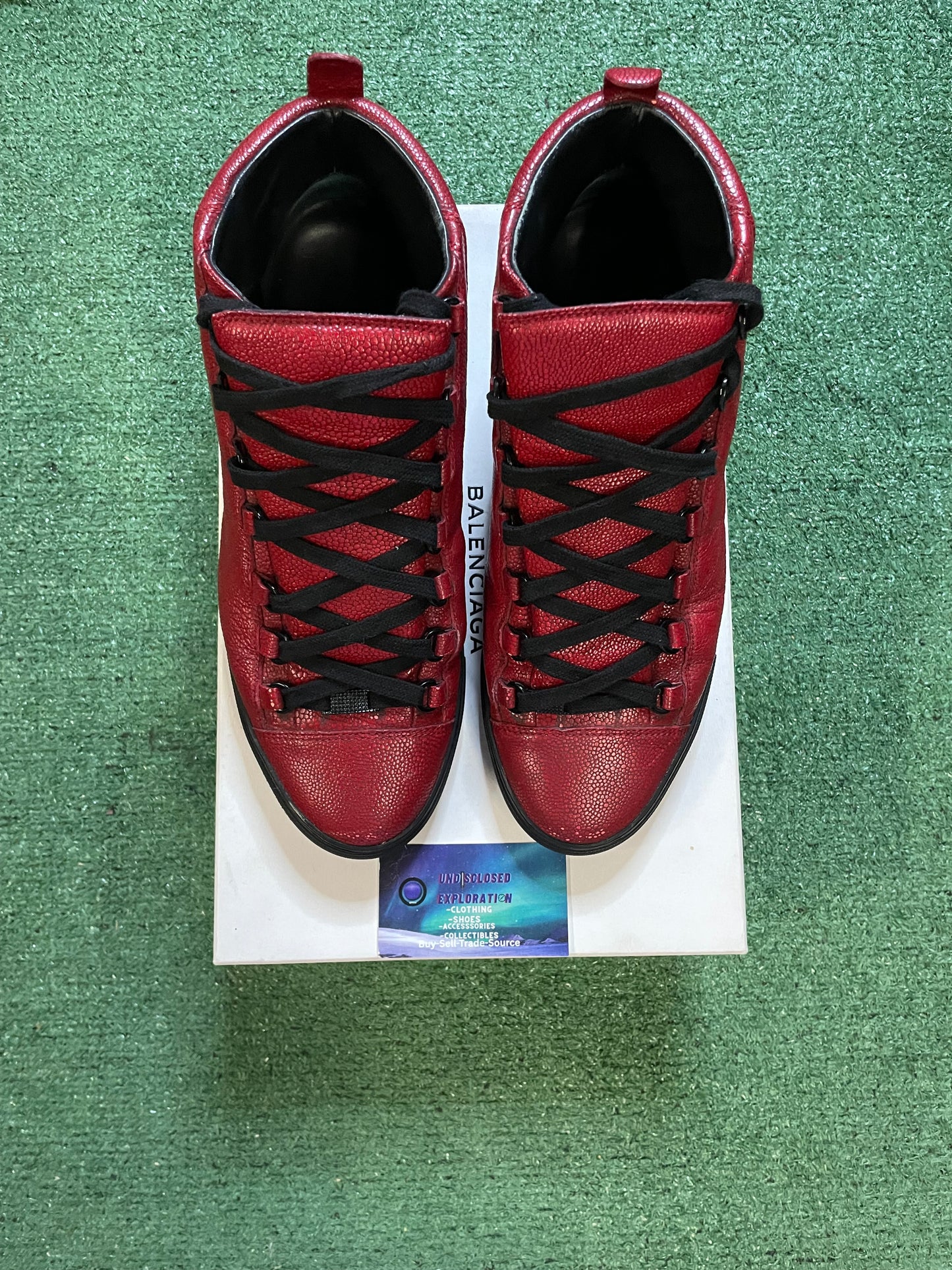 Balenciaga arena black and red size 10men/11.5women(EU 43)