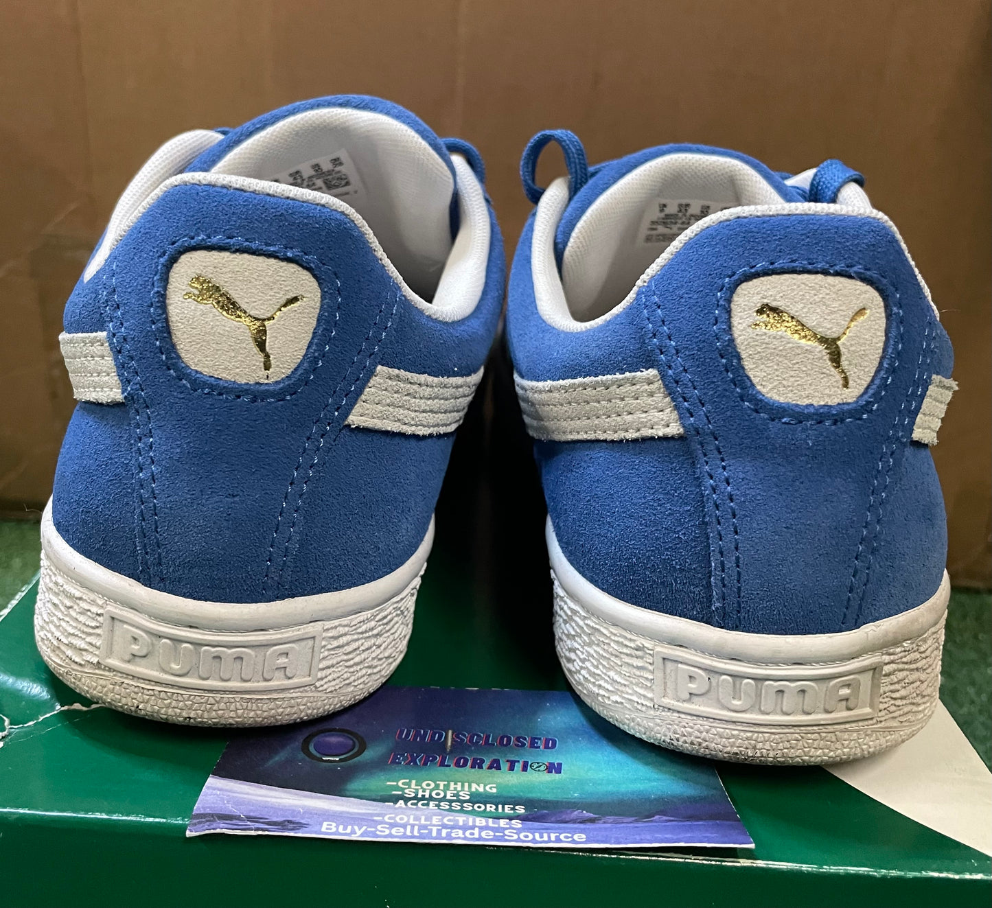 Puma suede classic blue size 10men/11.5women