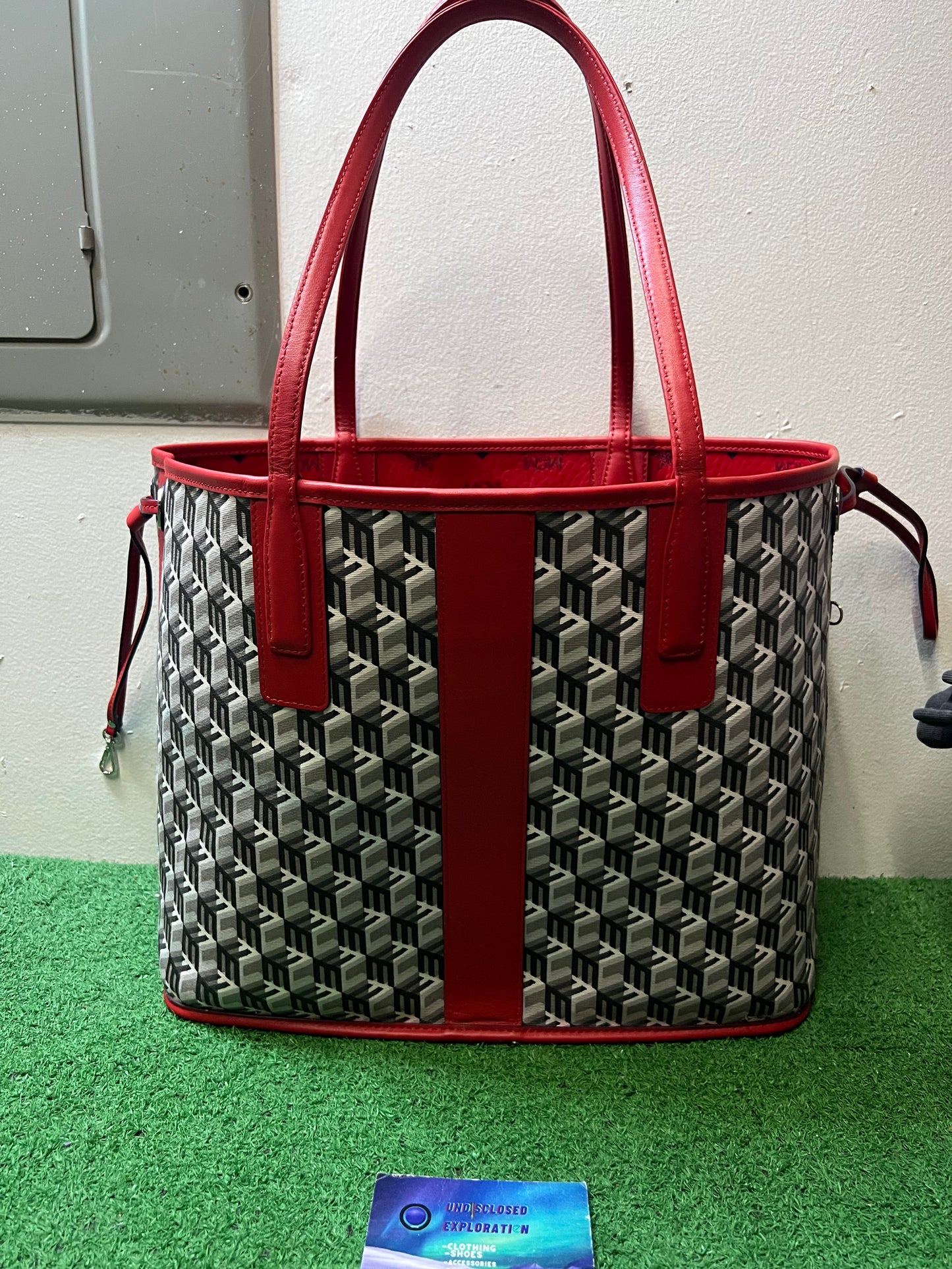 MCM Reversible Liz Visetos candy red bag