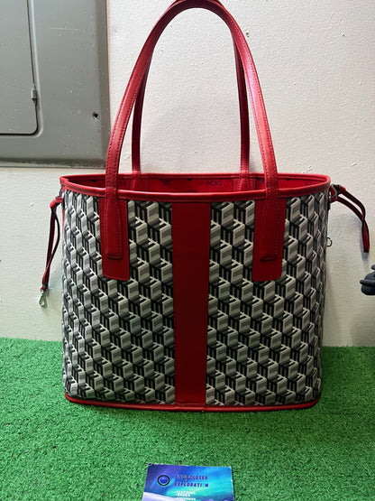 MCM Reversible Liz Visetos candy red bag
