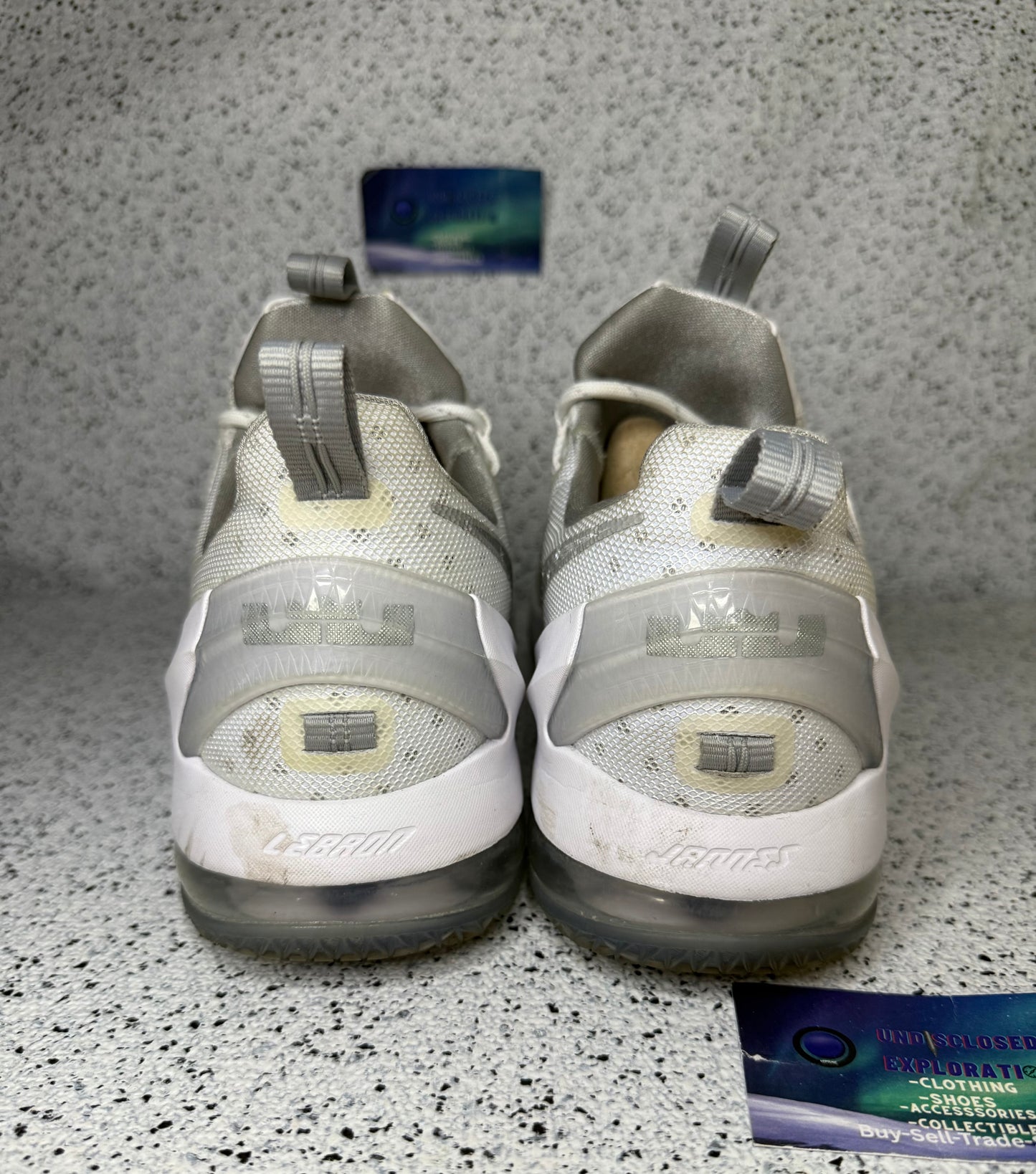 Nike LeBron 13 Low Metallic Silver 12 Men/13.5 Women “Preowned”