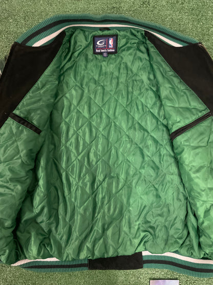 Vintage 2000s Boston Celtics suede jacket