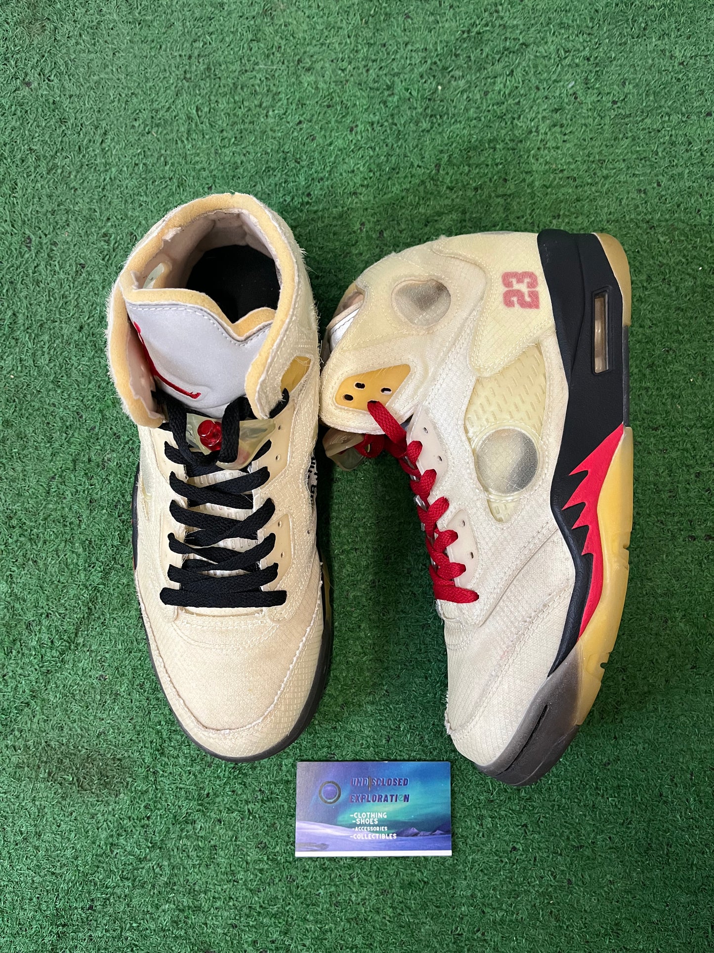 Jordan 5 OFF-White sail size 9.5men/11women