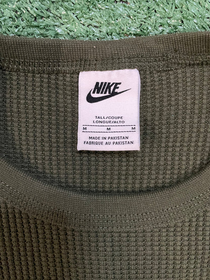 Nike olive green waffle knit longsleeve