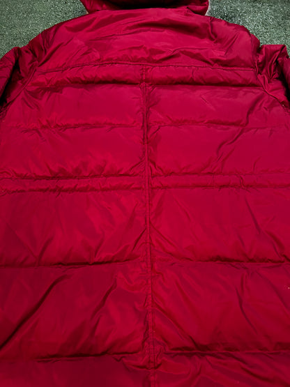 Lands End expedition red parka jacket